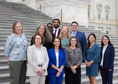 First row, Left to Right: Karen Rizzo, MD, Evelyne Kalyoussef, MD, Eileen M. Raynor, MD, Mamie Higgins, MD, Emily Youner, MD. Back row, Left to Right: Amelia Drake, MD, Robin Lindsay, MD, Yolanda Troublefield, MD, JD, Adithya Srikanthan, MD, Barbara Goheen Brodish, MD, Matthew Smith, MD, MPH.