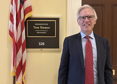 Stephen P. Cragle, MD, at the offices of U.S. Representative Tom Emmers, who represents the 6th district in Minnesota.