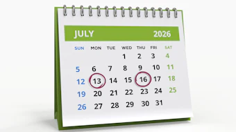 Ia26 July Calendar